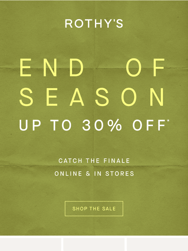 Newsletter preview: Up to 30% off has entered the chat.