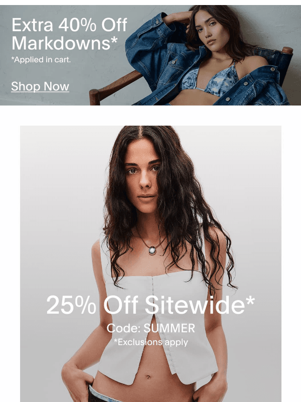 Newsletter preview: Everything you love is 25% off