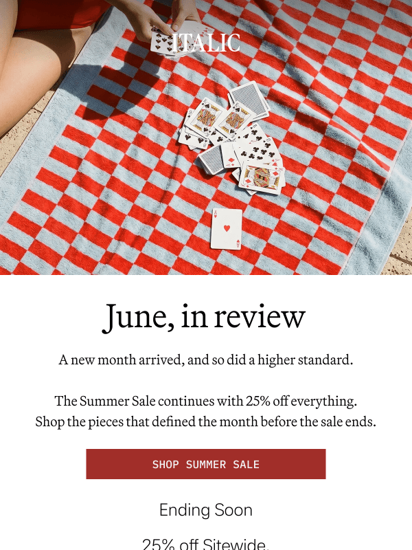 Newsletter preview: Don't Miss 25% off New Arrivals