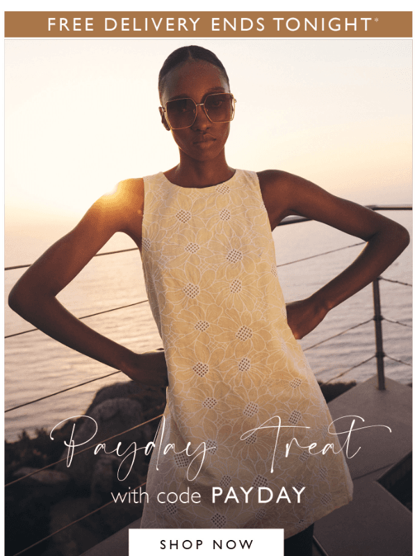 Newsletter preview: Free Delivery Ends Midnight!