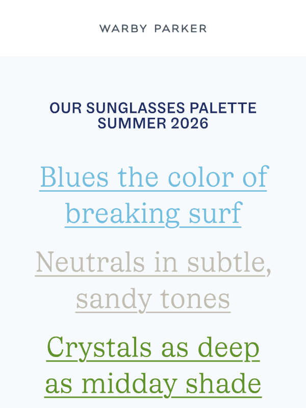 Newsletter preview: Choose your favorite shade
