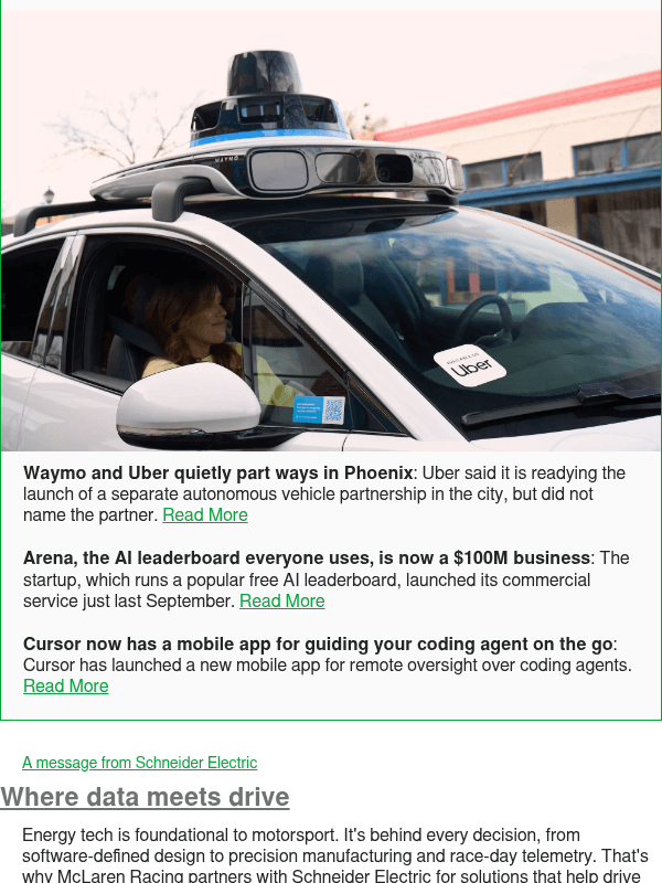 Newsletter preview: Waymo and Uber quietly part ways in Phoenix