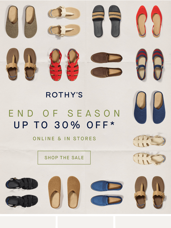 Newsletter preview: Sale mode: up to 30% off.