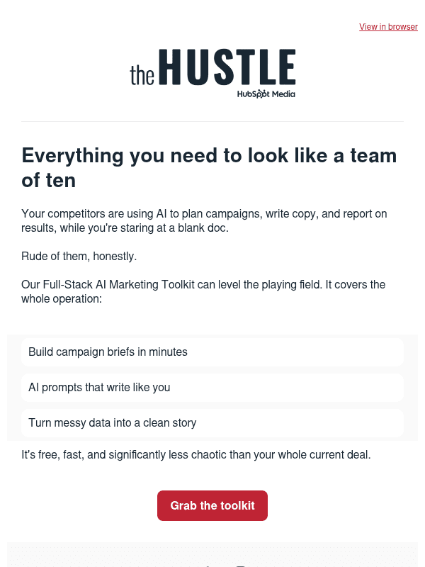 Newsletter preview: Your whole job, done for you 🤖