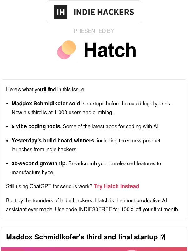 Newsletter preview: 🗞️ What's New: 2 exits by 20, breadcrumb your features, how to win in the AI industry