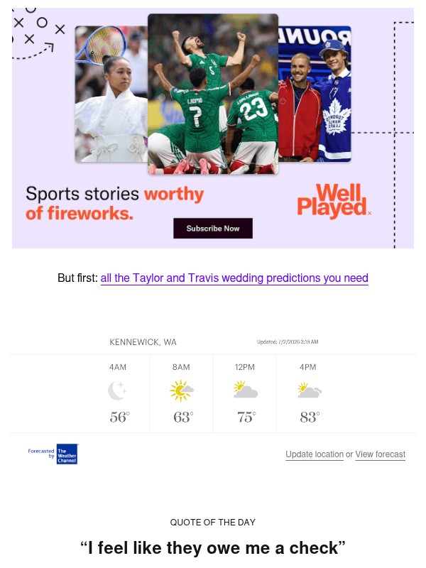 Newsletter preview: A big clucking deal