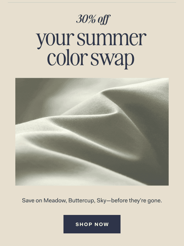 Newsletter preview: 30% off summer-ready shades