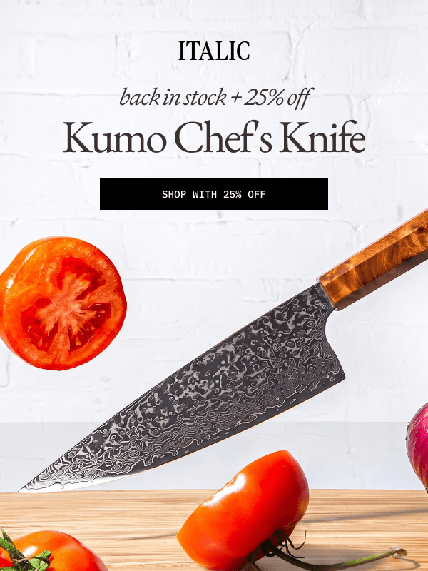 Newsletter preview: Back in Stock: The Kumo Chef's Knife