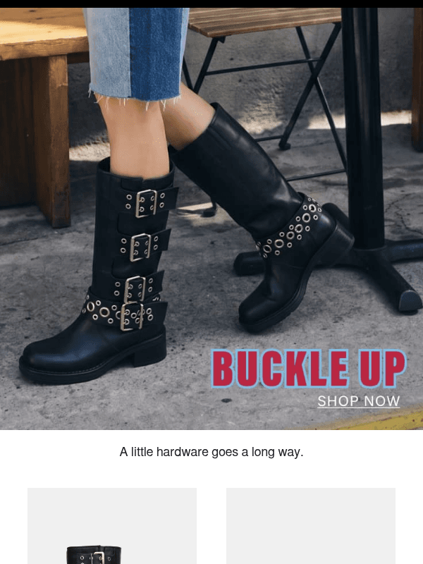 Newsletter preview: Winter Trend File: Moto Boots