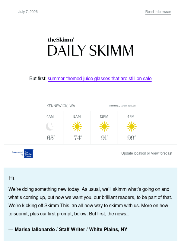 Newsletter preview: Smells like 2006