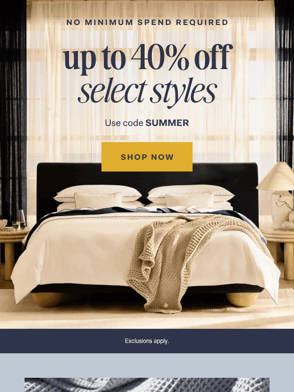 Newsletter preview: 20-40% off, exclusive gifts, + more to love