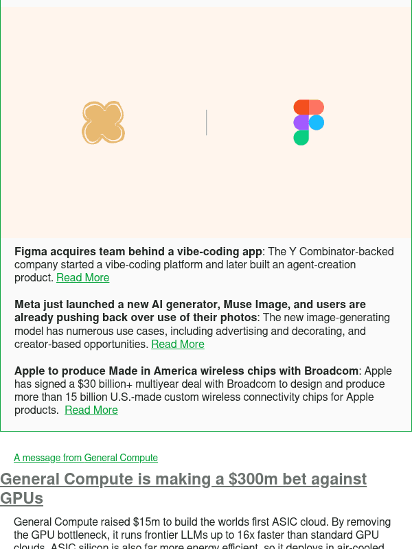 Newsletter preview: Figma acquires team behind a vibe-coding app