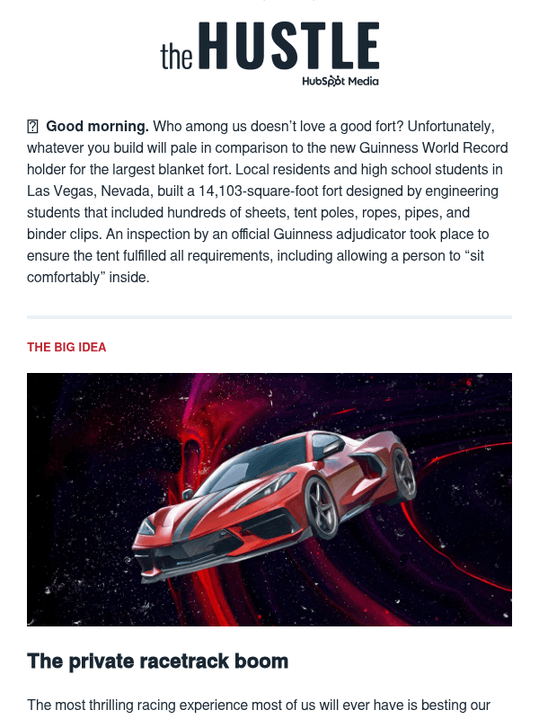 Newsletter preview: 🏁  The new country club