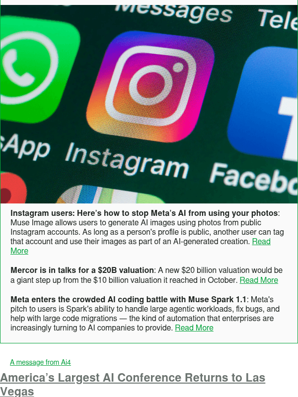 Newsletter preview: Instagram users: Here’s how to stop Meta’s AI from using your photos