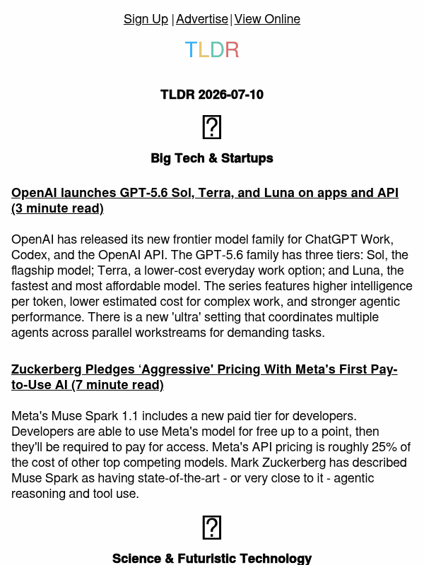 Newsletter preview: ChatGPT Work 🤖, Meta AI API ☁️, code review bottlenecks 👨‍💻