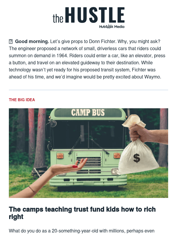 Newsletter preview: 💰  Rich kid bootcamp