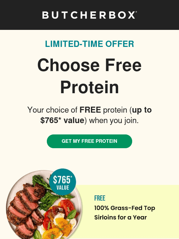 Newsletter preview: 😲 Did Someone Say FREE Top Sirloins?