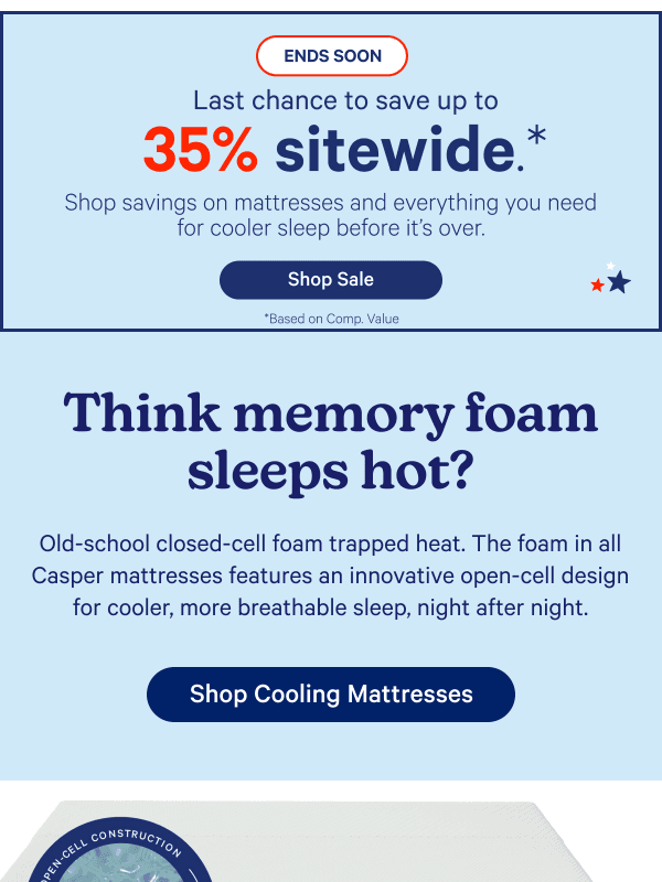 Newsletter preview: Meet the cooling system in every Snow Hybrid Mattress.