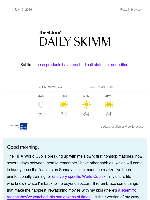 Newsletter preview: Sticking to stir fry