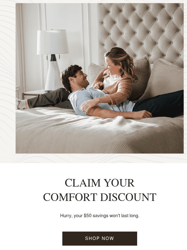 Newsletter preview: Still Looking? Take $50 Off!