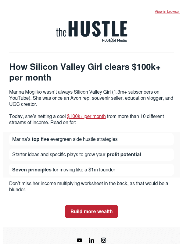 Newsletter preview: Multiply your income 💸