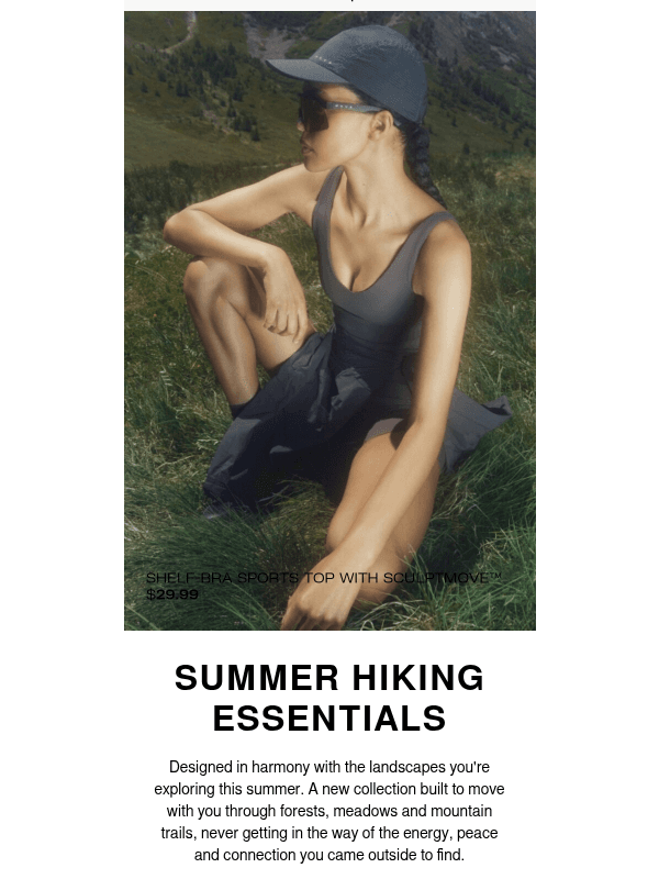 Newsletter preview: Summer hiking with H&M MOVE