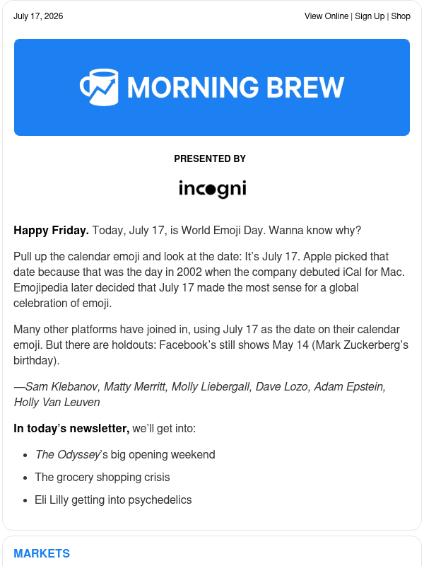 Newsletter preview: ☕️ The sirens call