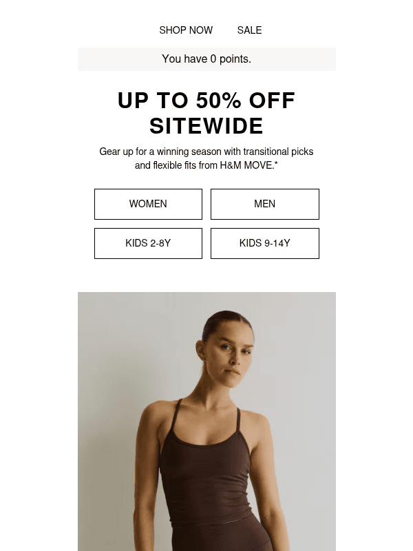 Newsletter preview: Last day: Up to 50% off almost everything