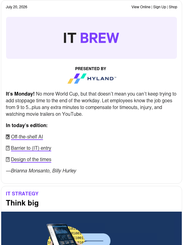 Newsletter preview: ☕ New in store