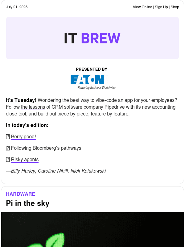 Newsletter preview: ☕ Life of Pi