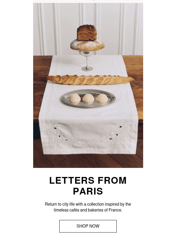 Newsletter preview: New in: Parisian-style tableware