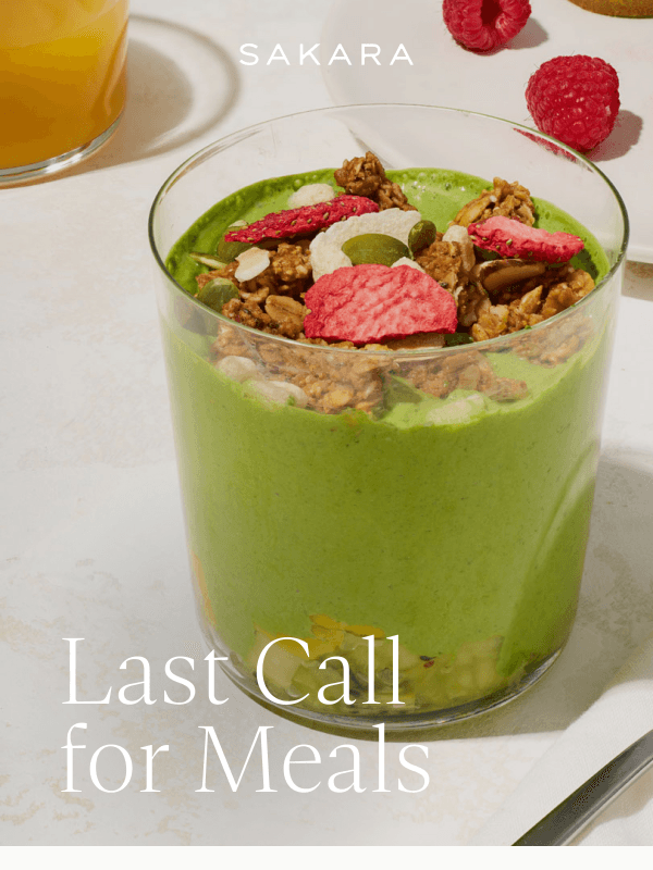 Newsletter preview: Order Your Meals by Midnight