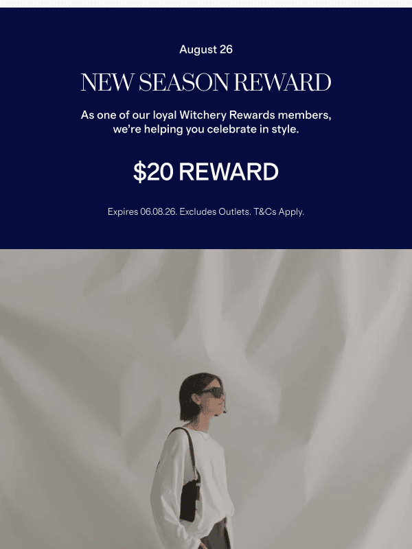 Newsletter preview: Chloe, your $20 New Season Reward Has Arrived