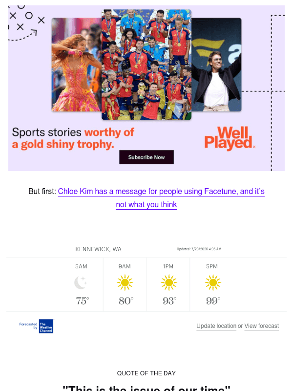 Newsletter preview: Jonesing for jorts