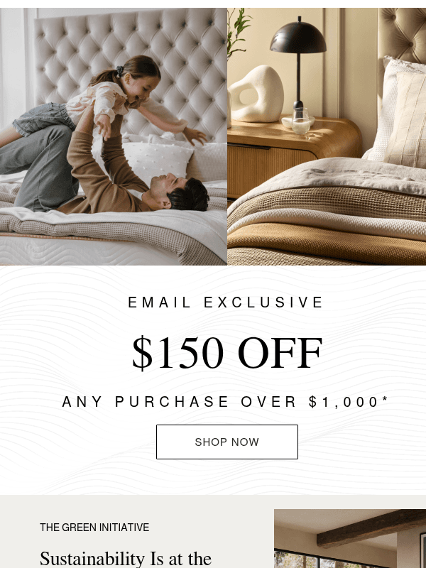 Newsletter preview: The VIP OFFER Your Bedroom Deserves