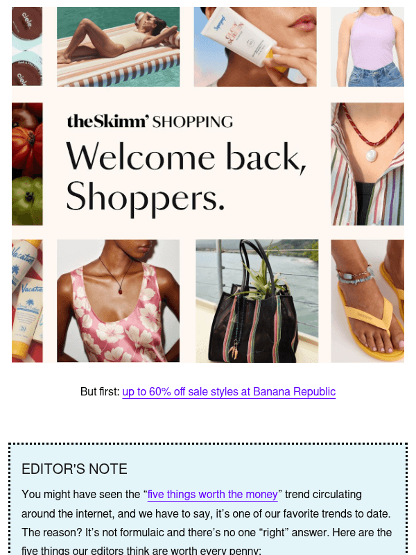 Newsletter preview: Five things our editors think are worth the money
