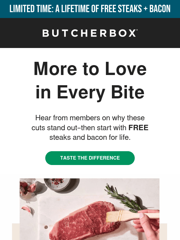 Newsletter preview: Free 🥩🥓  for life
