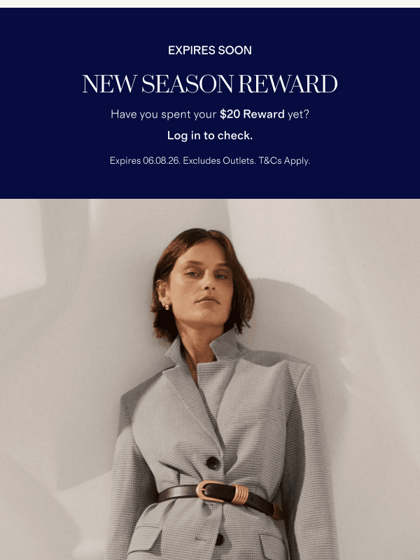 Newsletter preview: Your $20 Reward Awaits