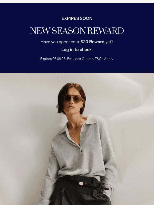 Newsletter preview: Don't Forget To Redeem Your $20 Reward