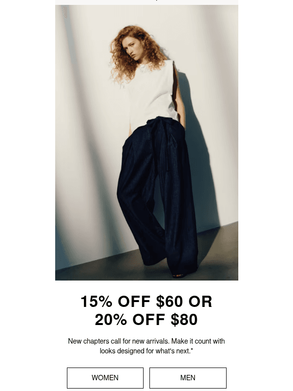 Newsletter preview: Last day: 15% off or 20% off?!