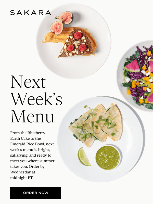 Newsletter preview: Your Next Week Looks Delicious