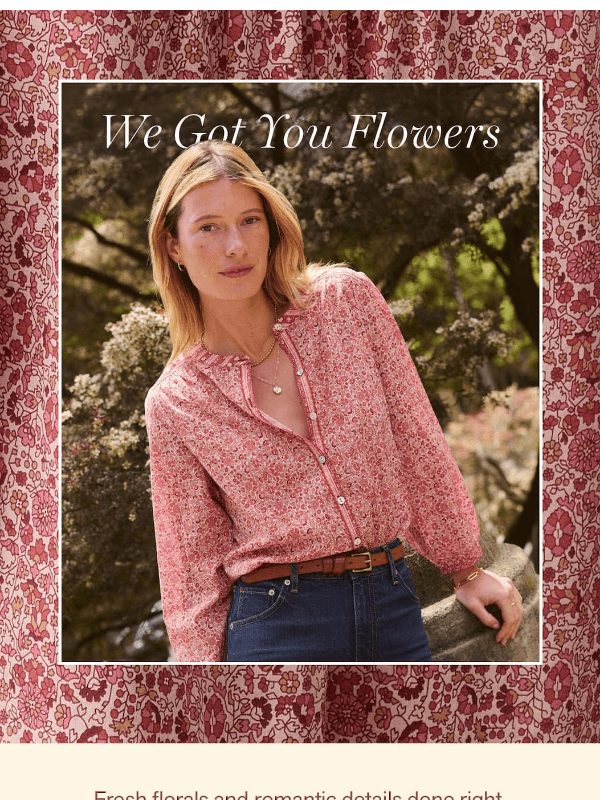 Newsletter preview: Freshly Picked Florals for You