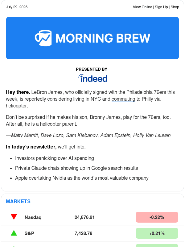 Newsletter preview: ☕ Posting through it