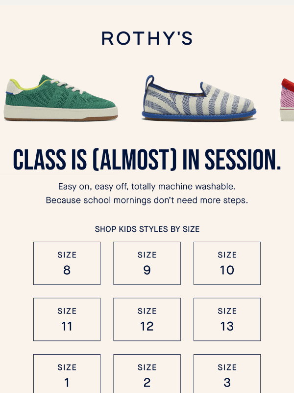 Newsletter preview: The recess-ready Kids collection.