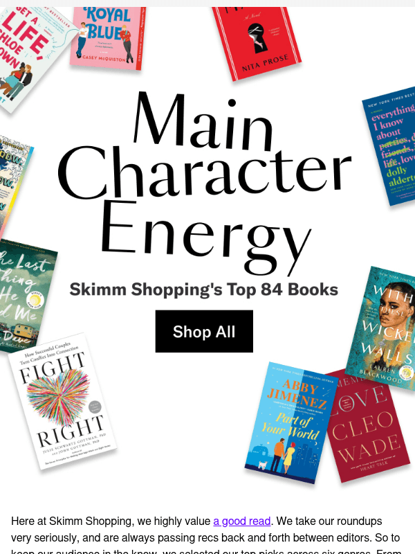 Newsletter preview: Skimm Shopping loves a main character…