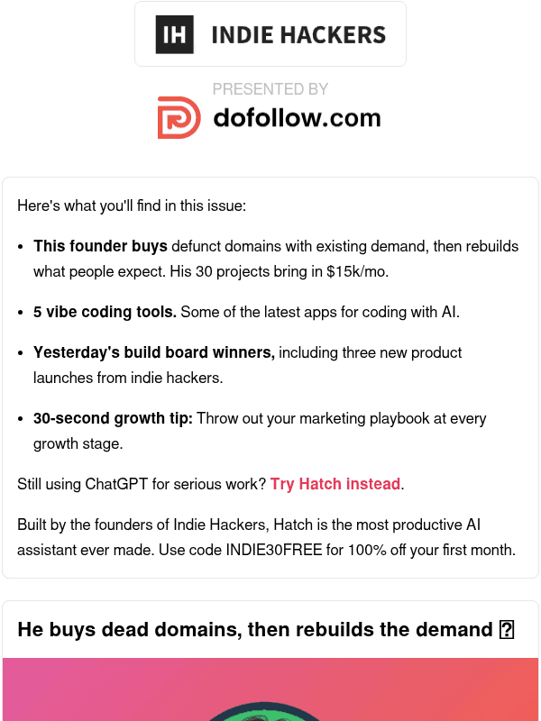 Newsletter preview: 🗞️ What's New: $15k/mo from dead domains, rewrite your marketing playbook, automate everything?
