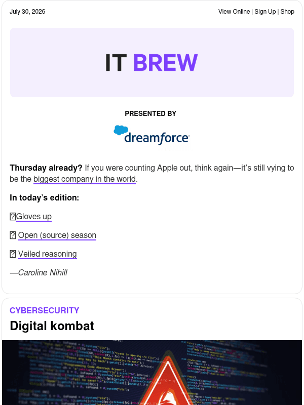Newsletter preview: ☕ Kitana’s fatal flaw
