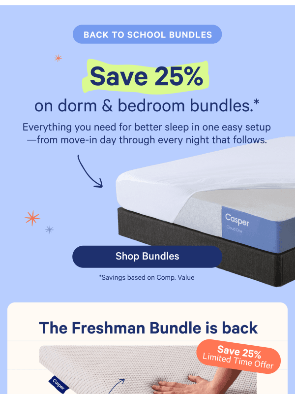 Newsletter preview: Moving in made easy: save 25% on bundles*