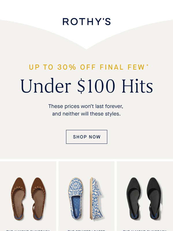 Newsletter preview: All these. All under $100.