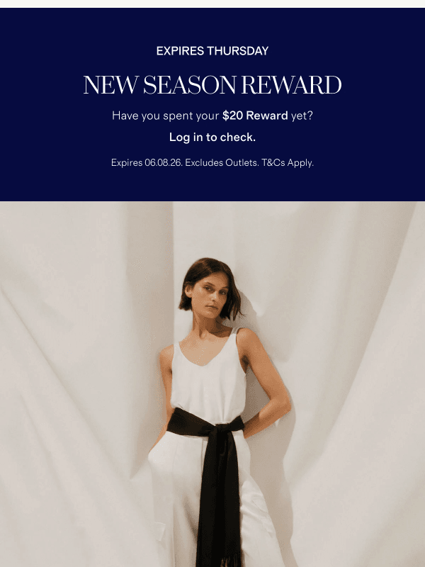Newsletter preview: Don't Forget To Redeem Your $20 Reward